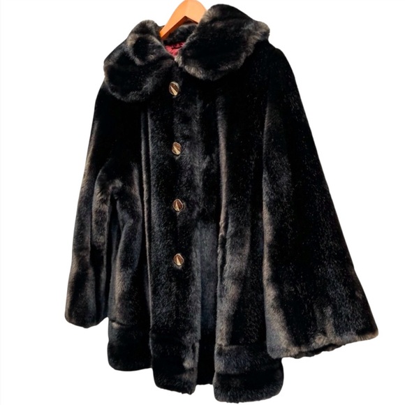 Tissavel of France Faux Fur Coat Size Large - Picture 4 of 16